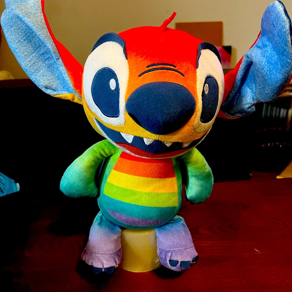 Disney Stitch rainbow plush